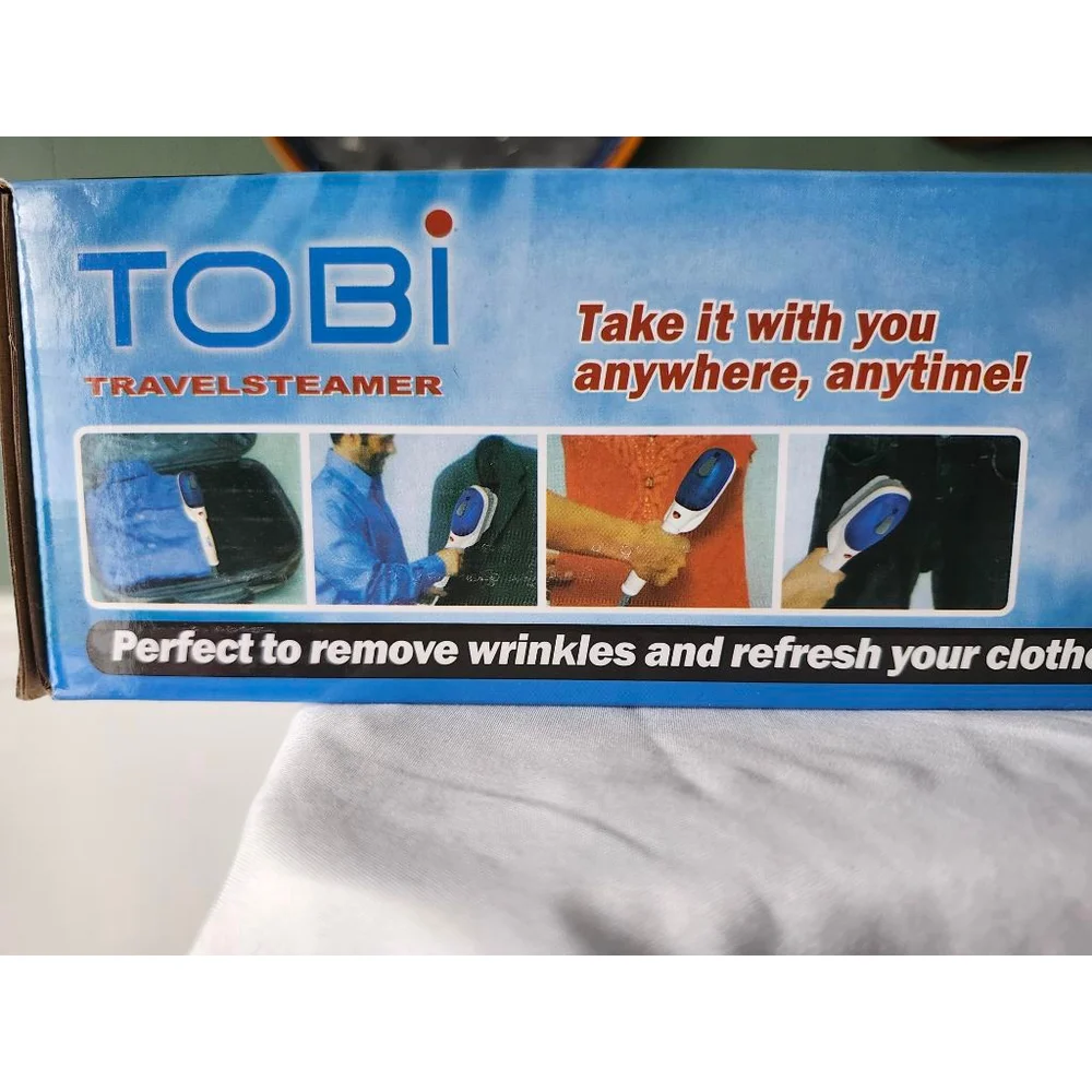 Tobi Travel Steamer One Size Blue White